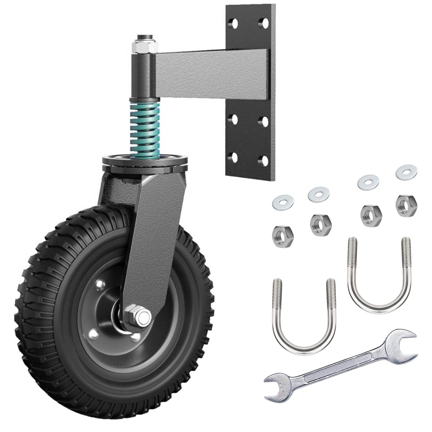 6-Inch Heavy-Duty Spring Gate Wheel
