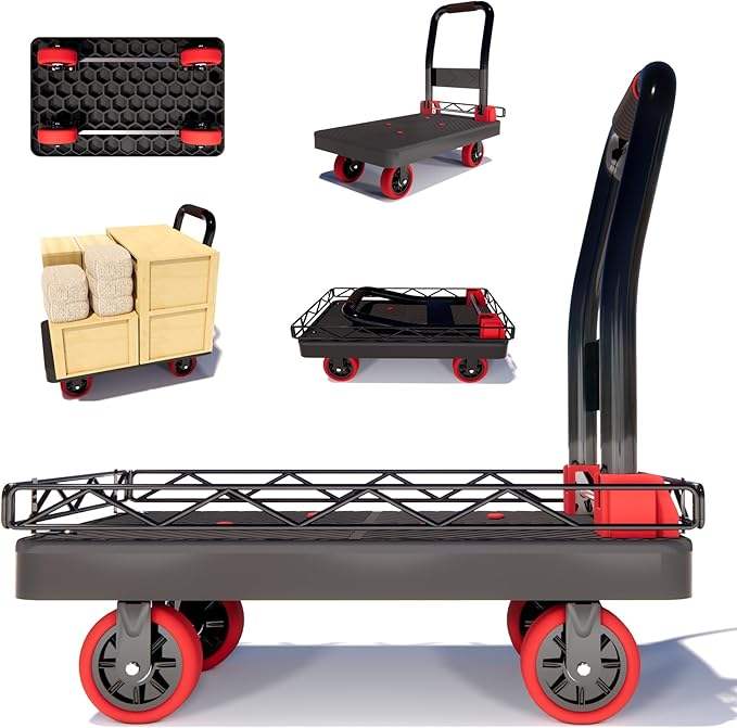 2-in-1 Heavy-Duty Platform Cart