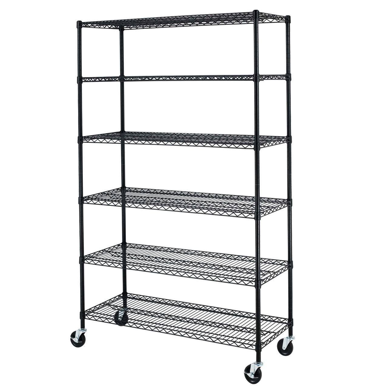 5-Tier Adjustable Wire Shelving Rack