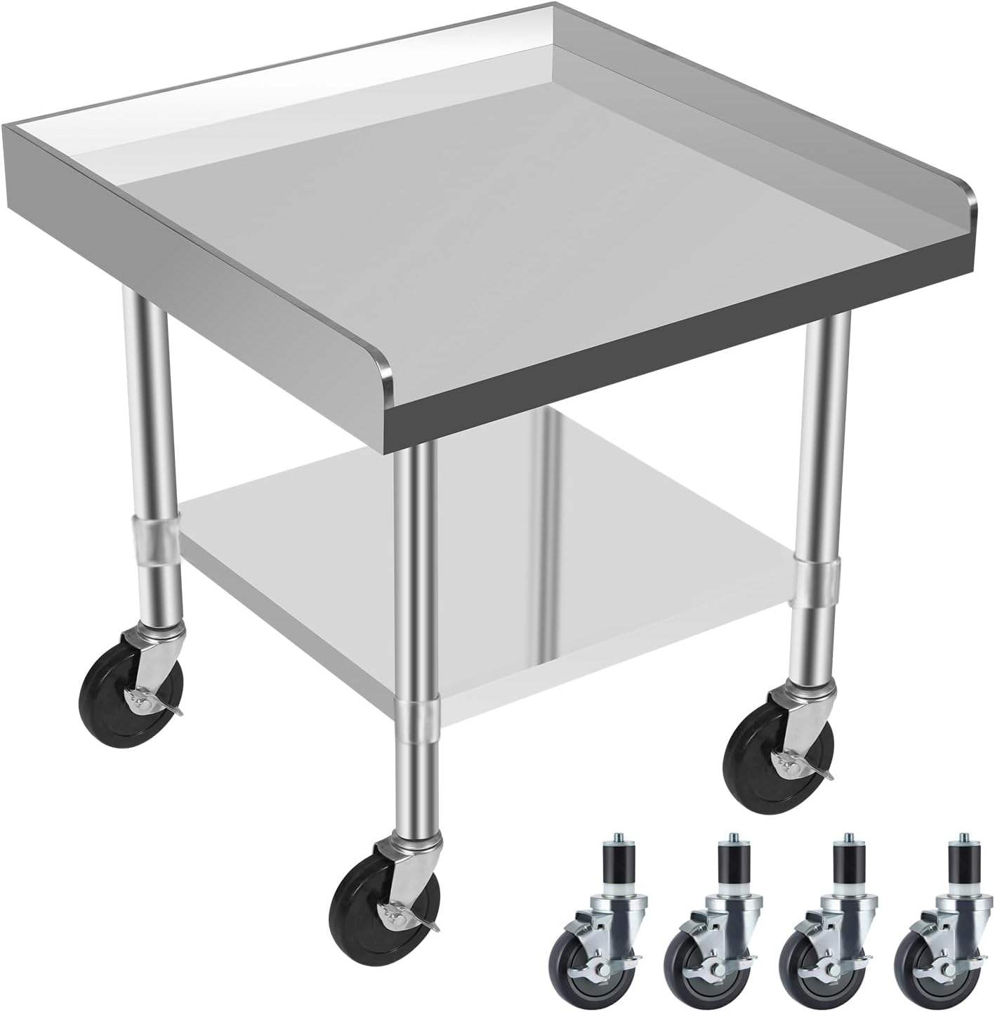 SUS304 Mobile Stainless Steel Workstation